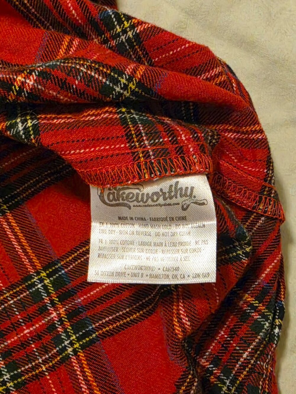 Disney Cakeworthy Mickey Mouse Plaid Button-Up Large - Picture 7 of 7